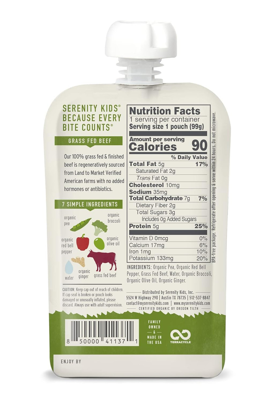 Serenity Kids 6+ Months Protein Sampler Baby Food Pouches Bundle | Beef, Bison, Chicken, Turkey, Salmon (20 Count) Serenity Kids 6+ Months Protein Sampler Baby Food Pouches Bundle | Beef, Bison, Chicken, Turkey, Salmon (20 Count)