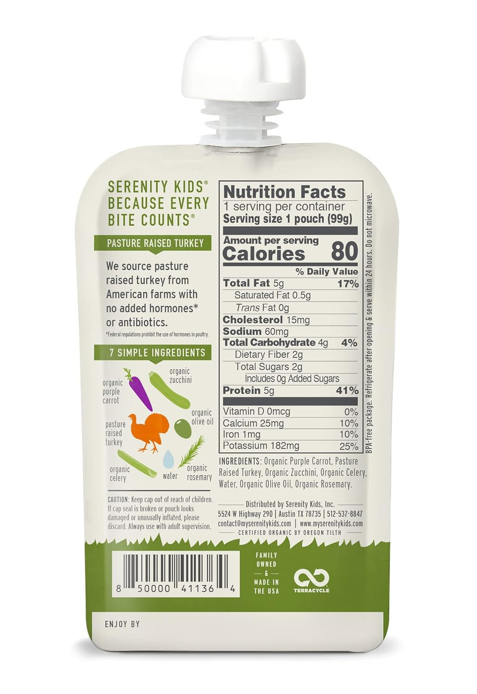 Serenity Kids Fall Harvest Flavors Baby Food And Snack Bundle | 6 Each Of Pumpkin & Cinnamon Grain Free Puffs, Ethically Sourced Turkey & Rosemary Pouches, And Organic Squashes Pouches (18 Count)