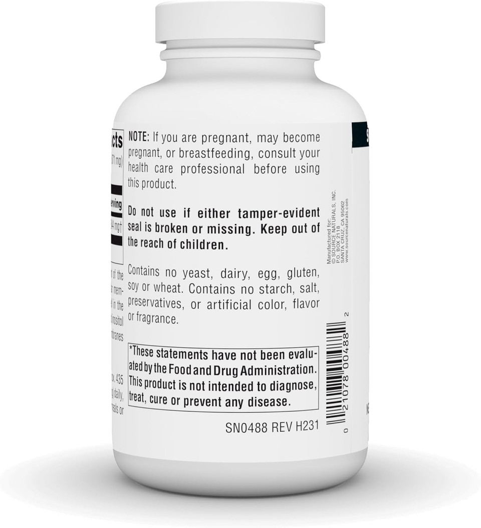 Source Naturals Pure Inositol 844 Mg Dietary Supplement - 8 Oz Crystals