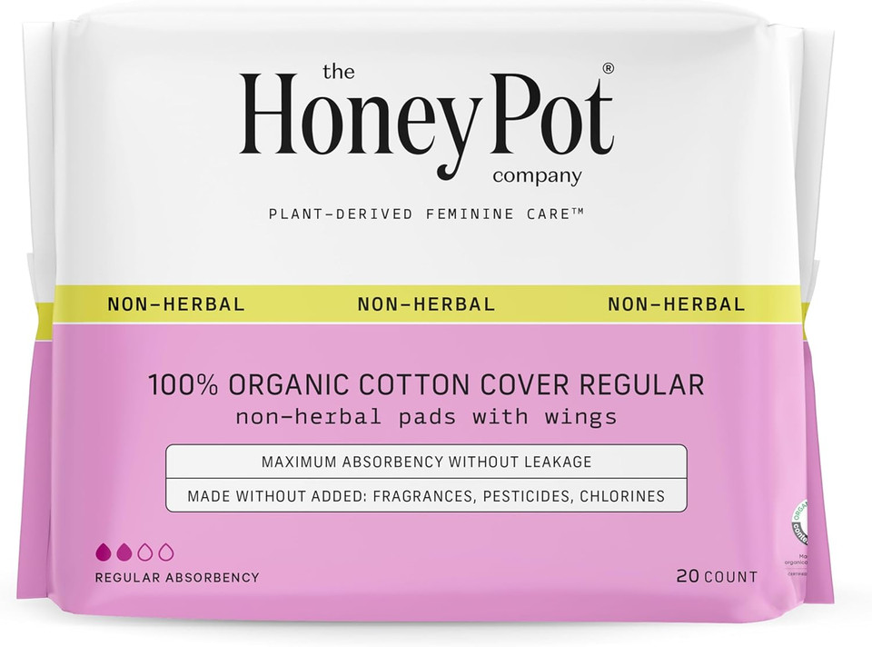 The Honey Pot Company - Non-Herbal Regular Pads & Sensitive Feminine Wipes Bundle - Sanitary Pads For Women - Ph Balancing Wipes For Body Or Face - Feminine Care - Fsa & Hsa Eligible The Honey Pot Company - Non-Herbal Regular Pads & Sensitive Feminine Wipes Bundle - Sanitary Pads For Women - Ph Balancing Wipes For Body Or Face - Feminine Care - Fsa & Hsa Eligible