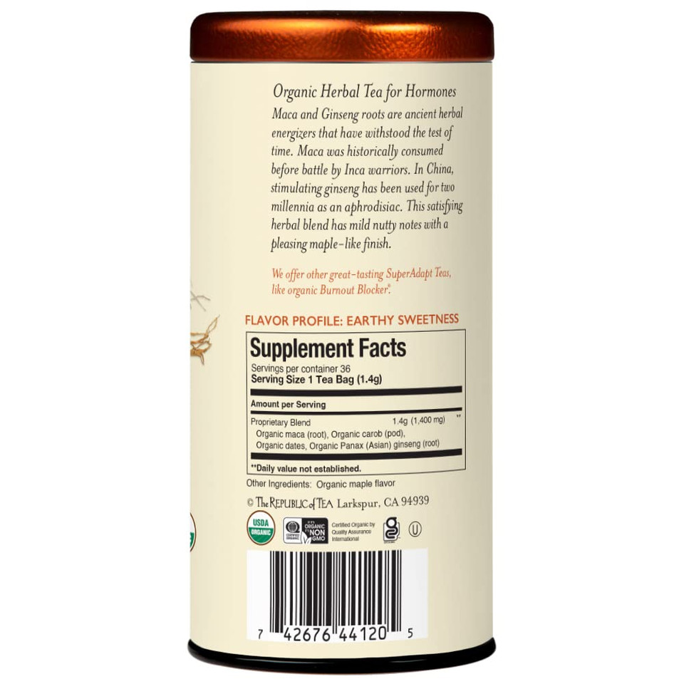 The Republic Of Tea Superadapt Herbal Teas (Hormone Harmony, 36 Tea Bag Tin)