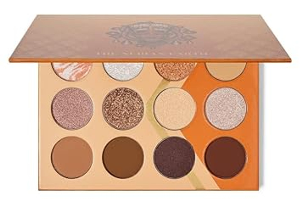 Juvia'S Place Orange, Browns, Tans, White Pressed Eyeshadow Palette - Professional Eye Makeup, Pigmented Eyeshadow Palette, Cosmetic Makeup Palette For Eye Color & Shine, Shades Of 12