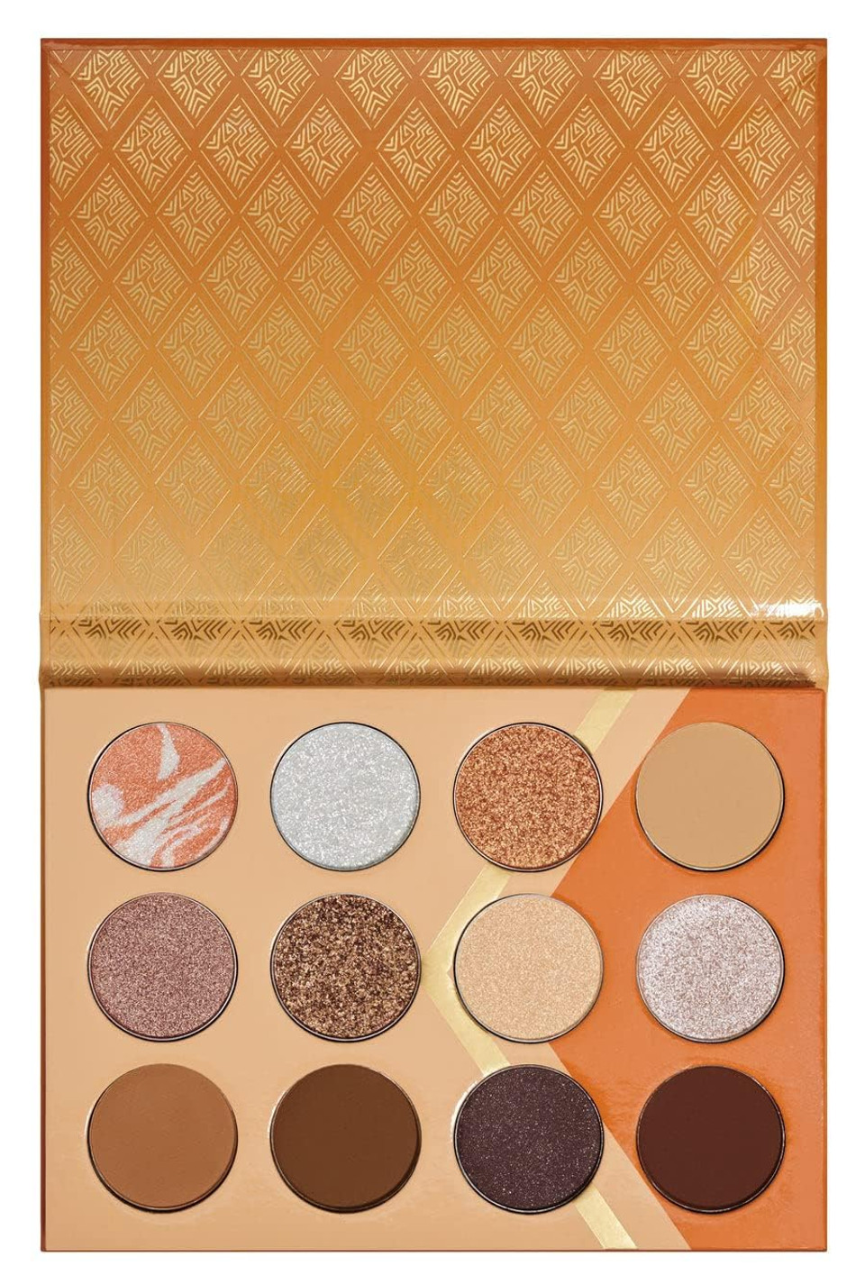 Juvia'S Place Orange, Browns, Tans, White Pressed Eyeshadow Palette - Professional Eye Makeup, Pigmented Eyeshadow Palette, Cosmetic Makeup Palette For Eye Color & Shine, Shades Of 12
