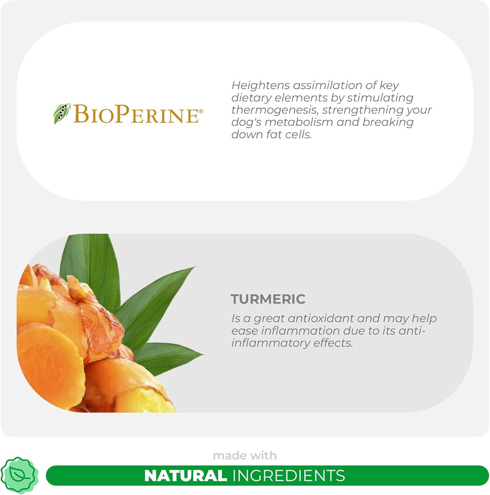 Turmeric + Multivitamin For Dogs Bundle - Joint Support, Skin And Coat Health, Immune Support With Curcumin, Fish Oil And Coq10