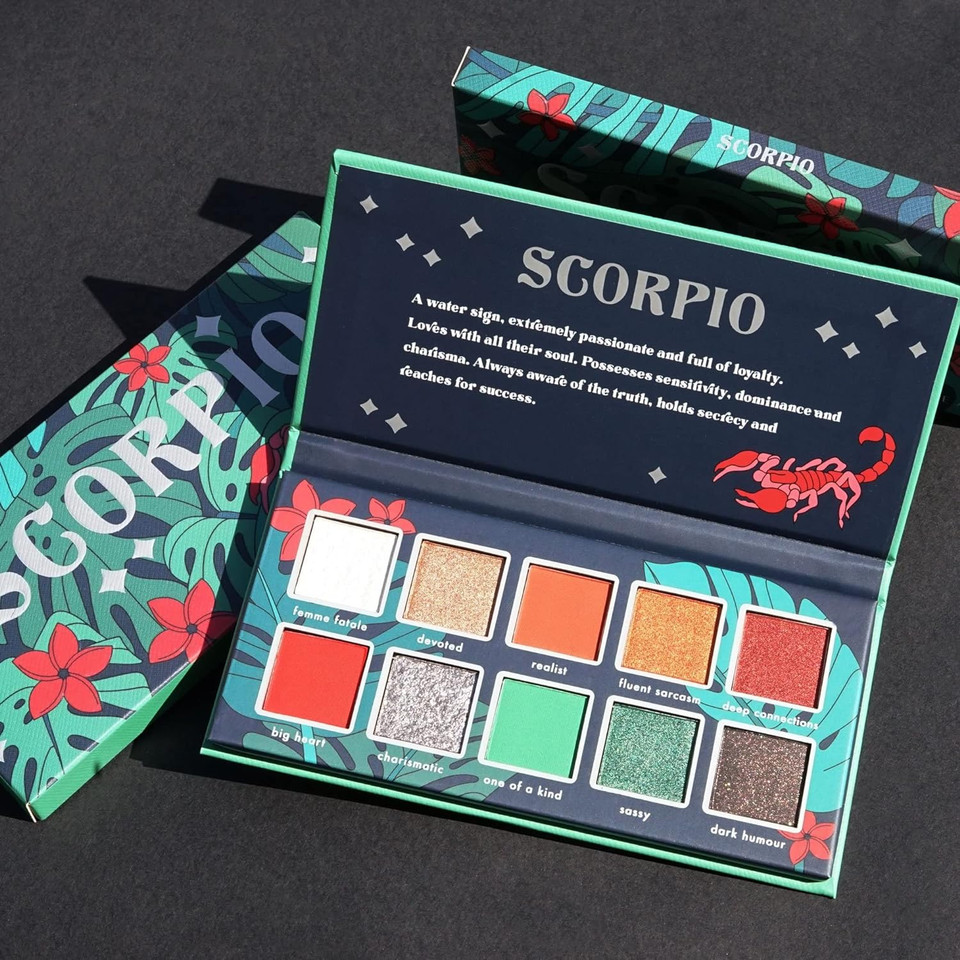 Kara Beauty Scorpio 10-Shade Multi-Finish Creative Beauty Palette - Vegan