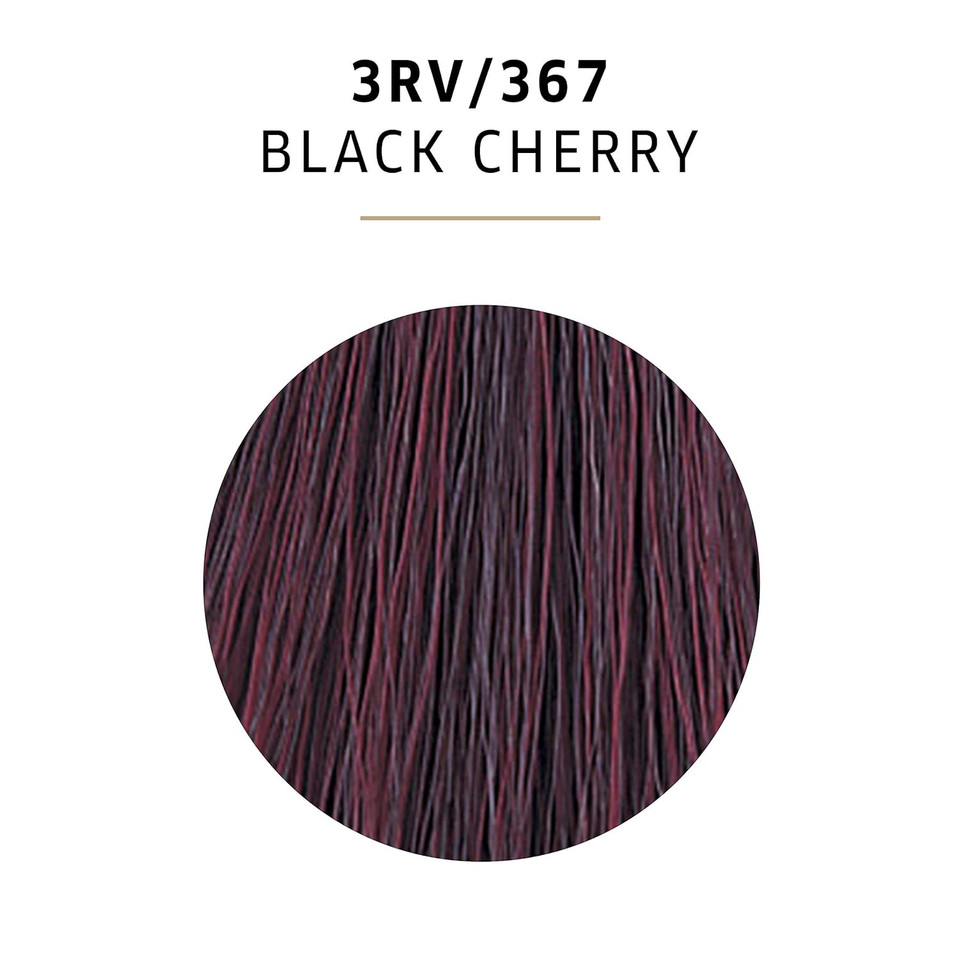 Wella Professionals Invigo Brilliance Color Protection Shampoo & Conditioner, For Fine Hair + Wella Colorcharm Permanent Liquid Hair Color For Gray Coverage, 3Rv Black Cherry