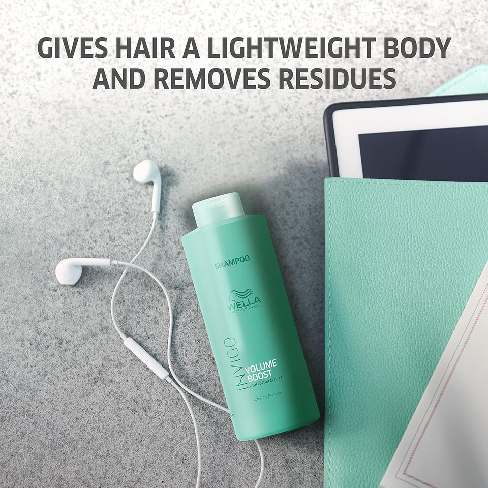 Wella Professionals Invigo Volume Boost Shampoo For Added With Bodyfying Spring Blend