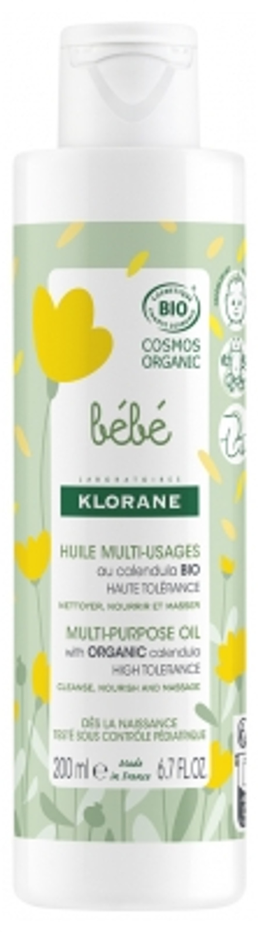 Klorane Baby Multi-Purpose Oil Organic 200 Ml