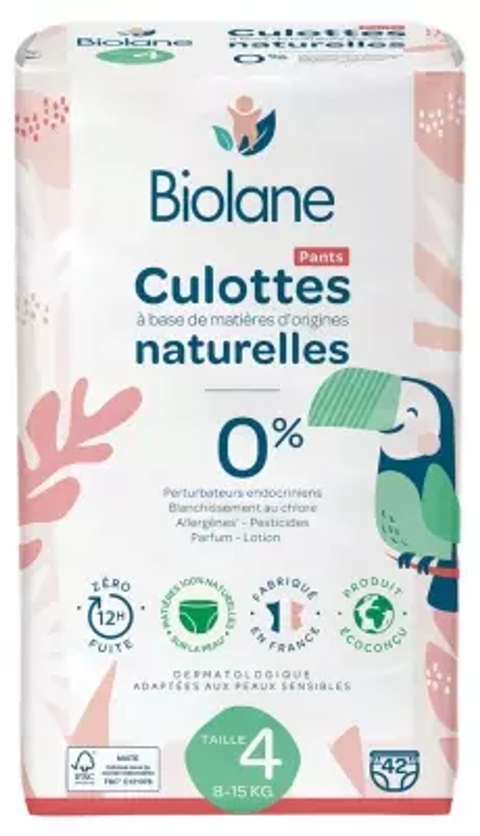 Biolane Natural Panties Size 4 (8-15 Kg)