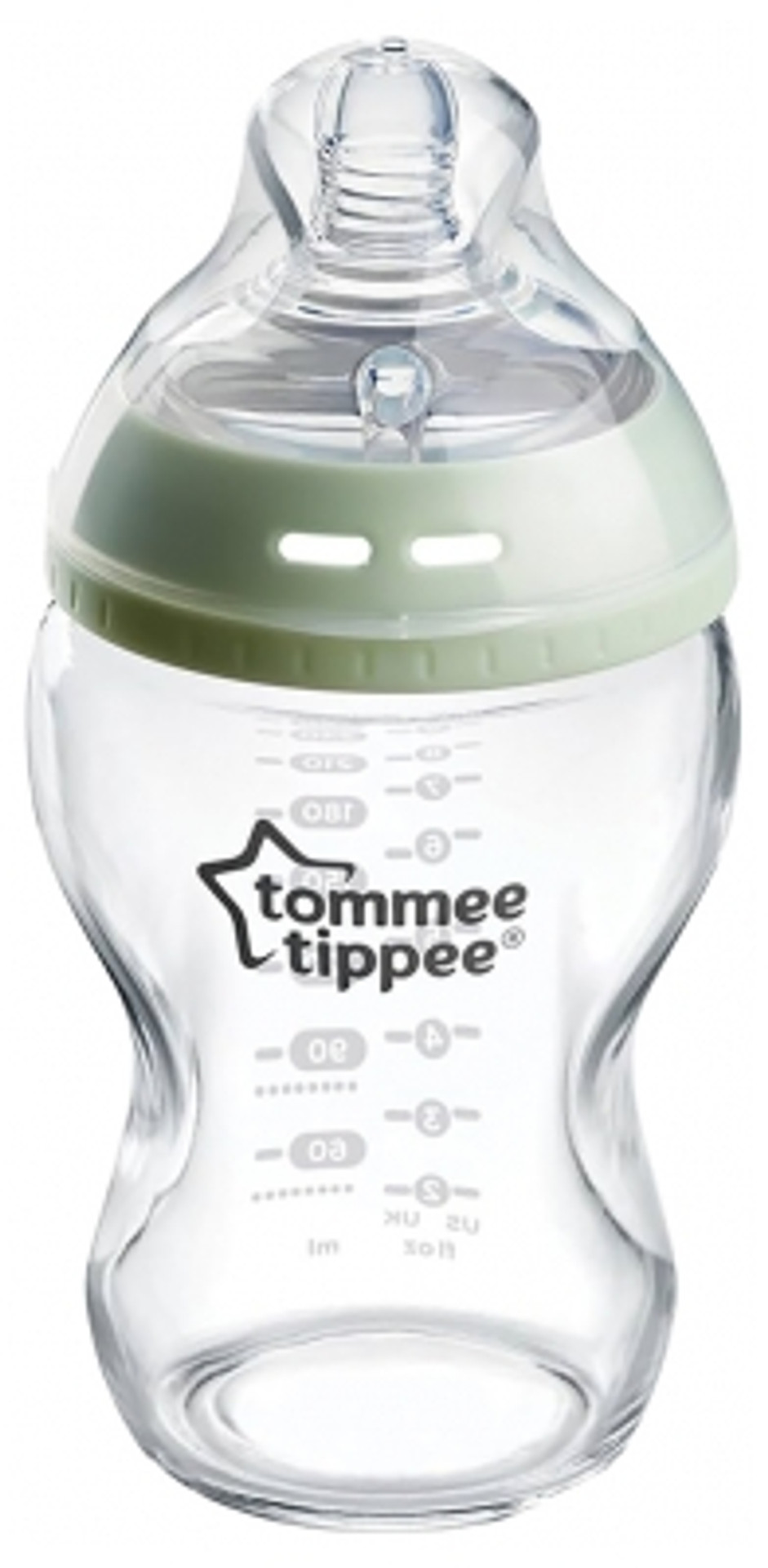 Tommee Tippee Closer To Nature Anti-Colic Baby Bottle In Glass 250Ml 0 Months And +