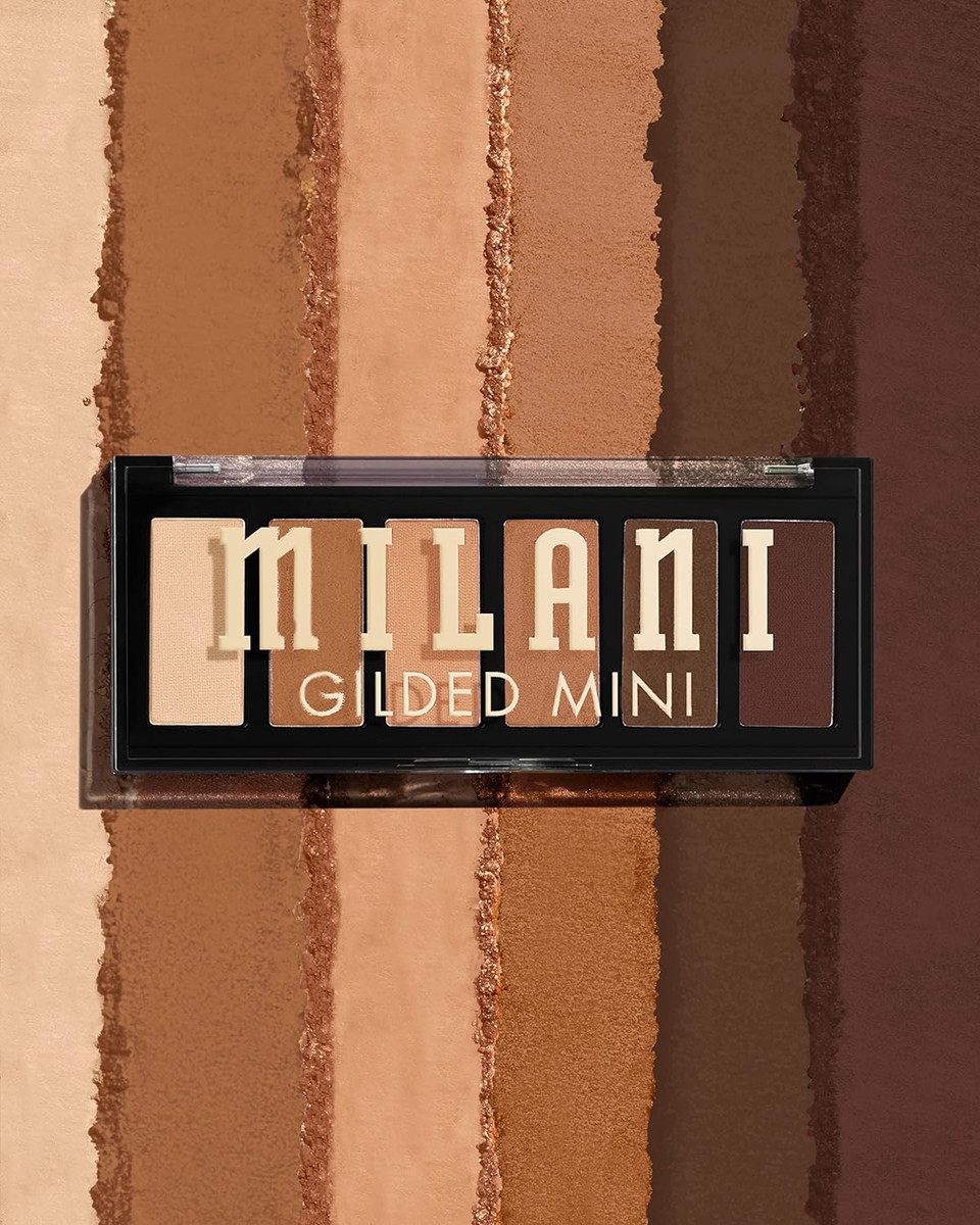 Milani Gilded Mini Eyeshadow Palette With 6 Matte & Shimmer Hues - Whiskey Businesswhiskey Business