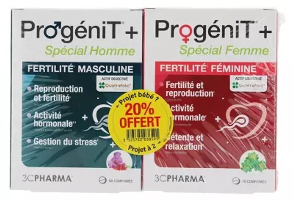 3C Pharma Progã©Nit+ 60 Tablets For Men + 60 Tablets For Women