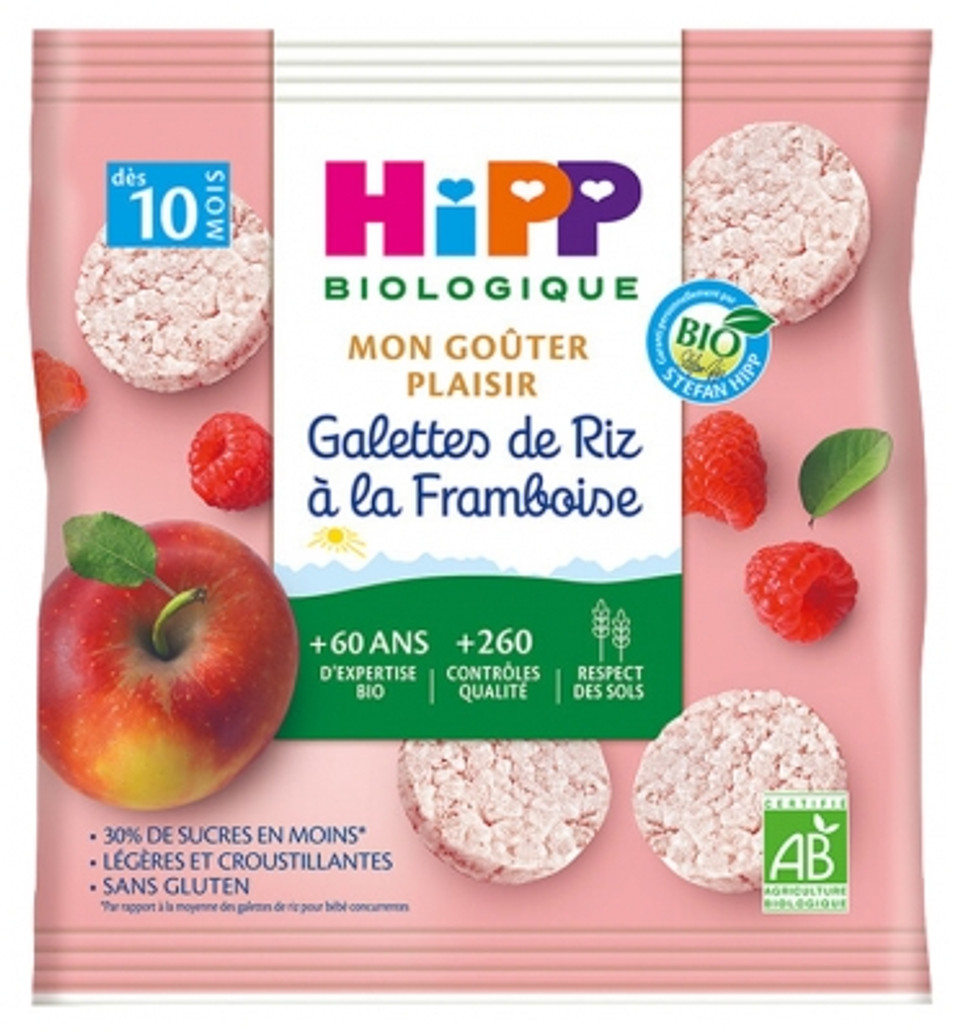 Hipp My Pleasure Snack Rice Cakes Raspberry From 10 Months Organic 30G