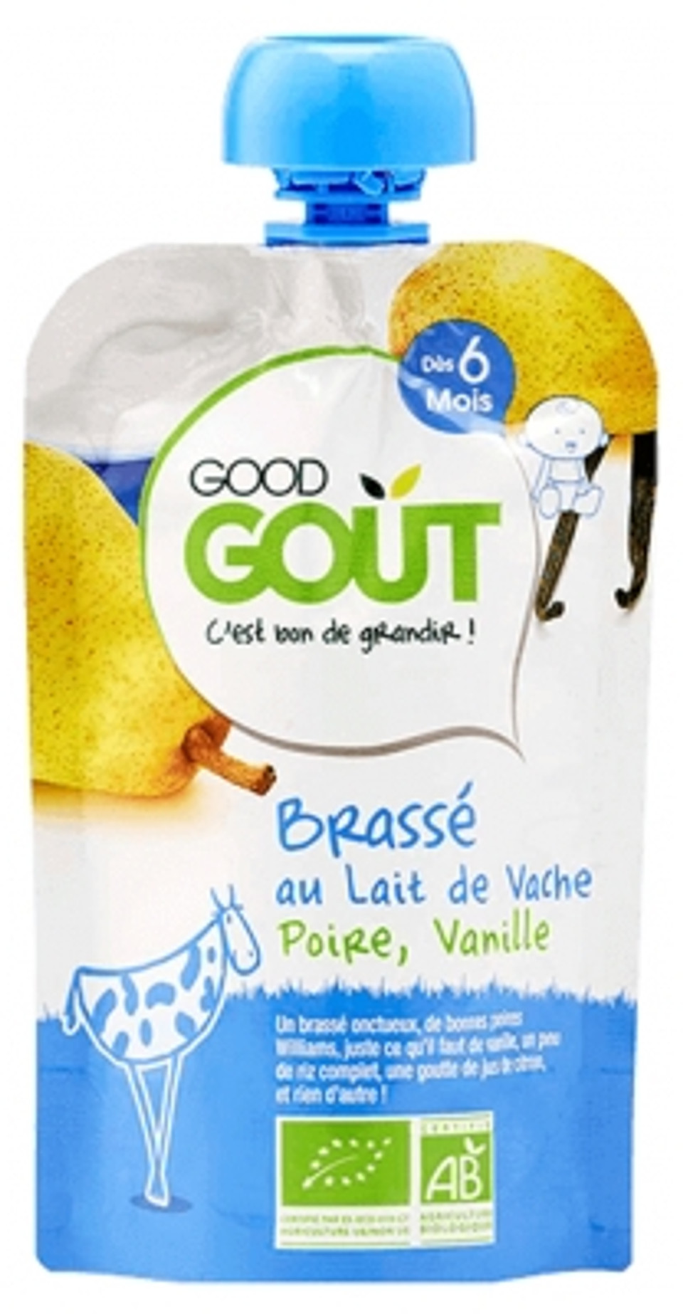 Good Goã»T Brew Vanilla Pear From 6 Months Organic 90G