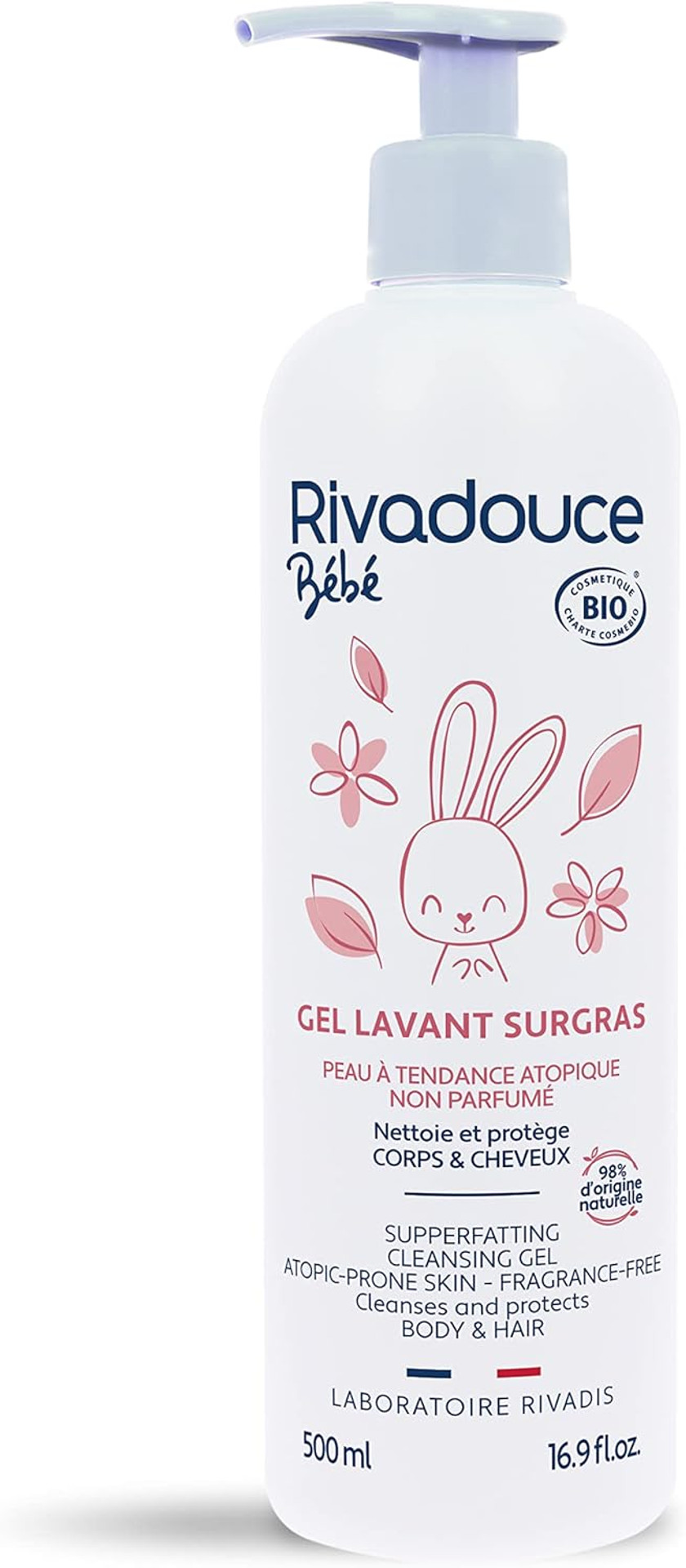 Rivadouce Baby Superfatting Cleansing Gel Organic 500ml