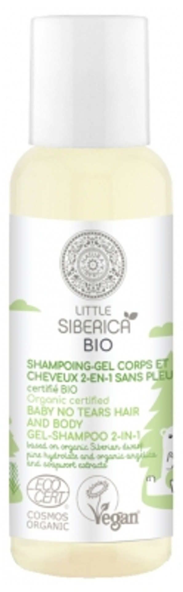 Natura Siberica Little Siberica Organic Baby No Tears Hair And Body Gel-Shampoo 2-In-1 50Ml