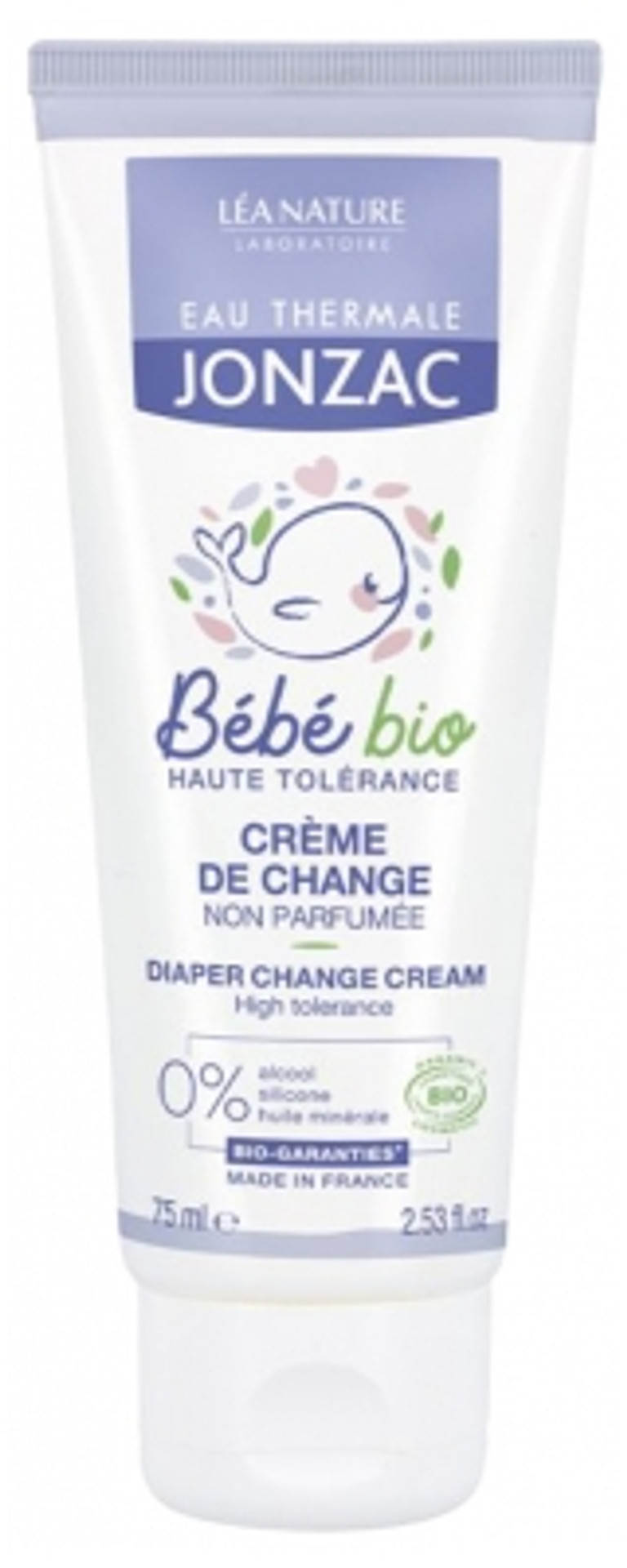 Eau De Jonzac Bã©Bã© Bio Diaper Change Cream Fragrance Free Organic 75Ml