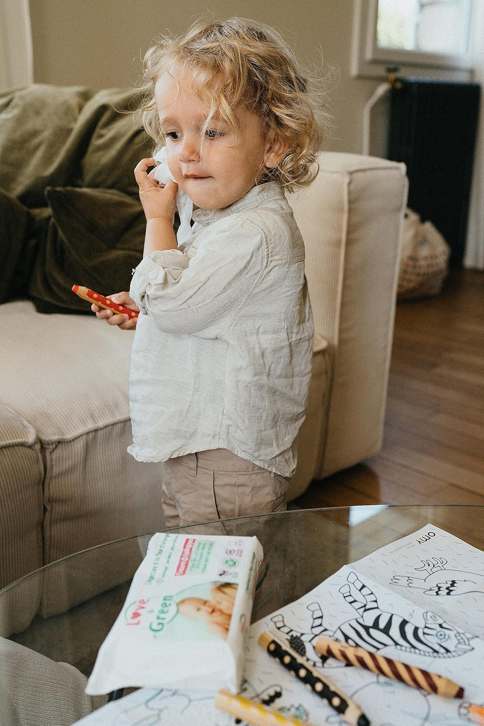 Love & Green Wipes with Orange Blossom 64 Wipes