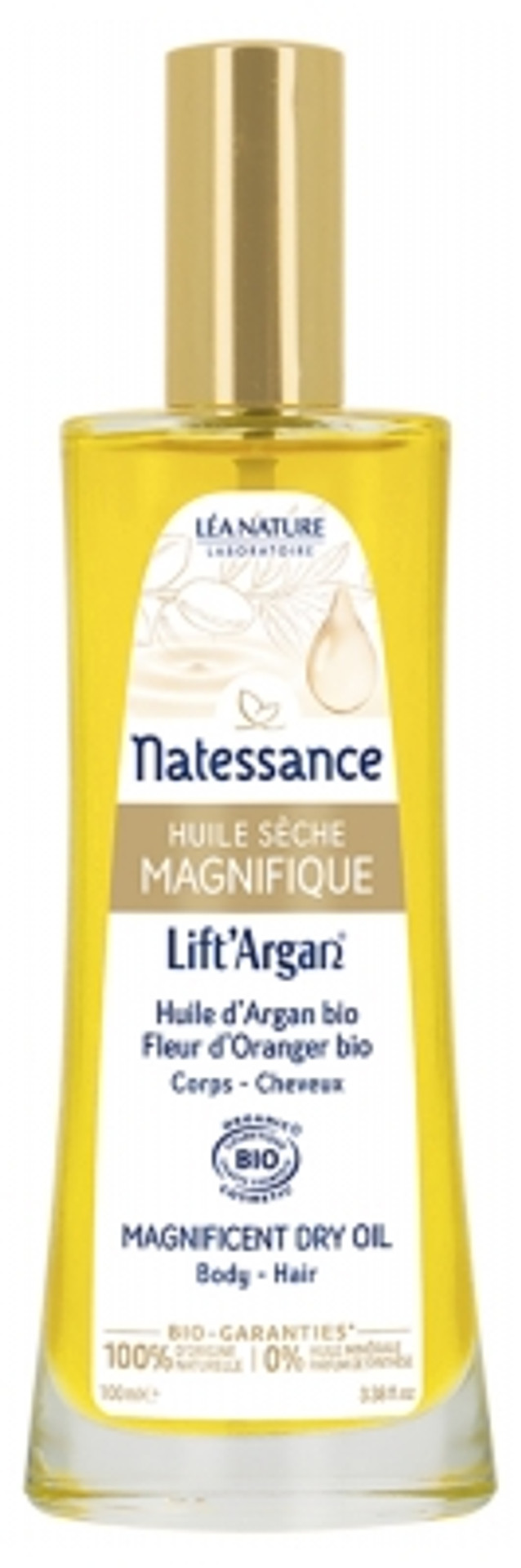 Natessance Lift'Argan Organic Magnificent Dry Oil 100Ml
