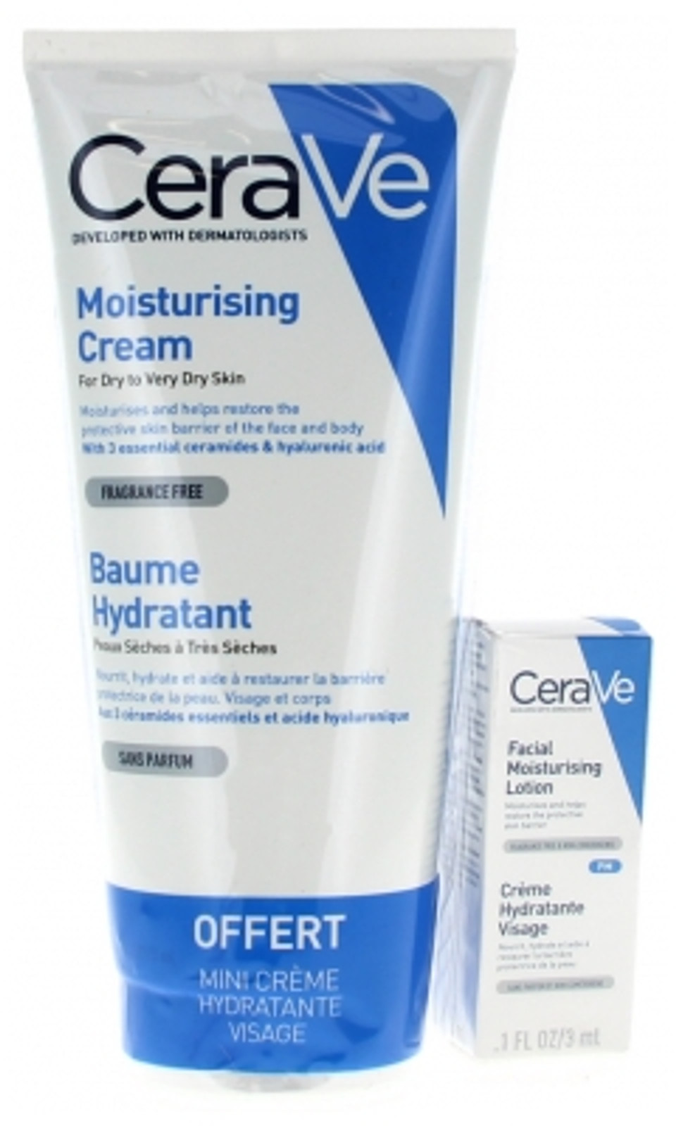 Cerave Moisturising Cream 177Ml + Free Facial Moisturising Cream 3Ml Free