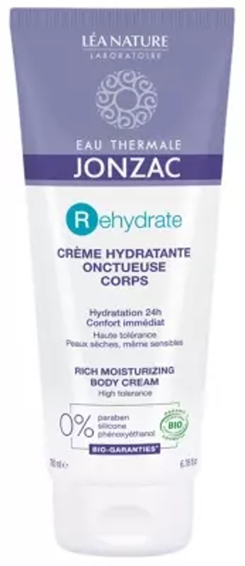 Eau De Jonzac Rehydrate Rich Moisturizing Body Cream Organic 200Ml