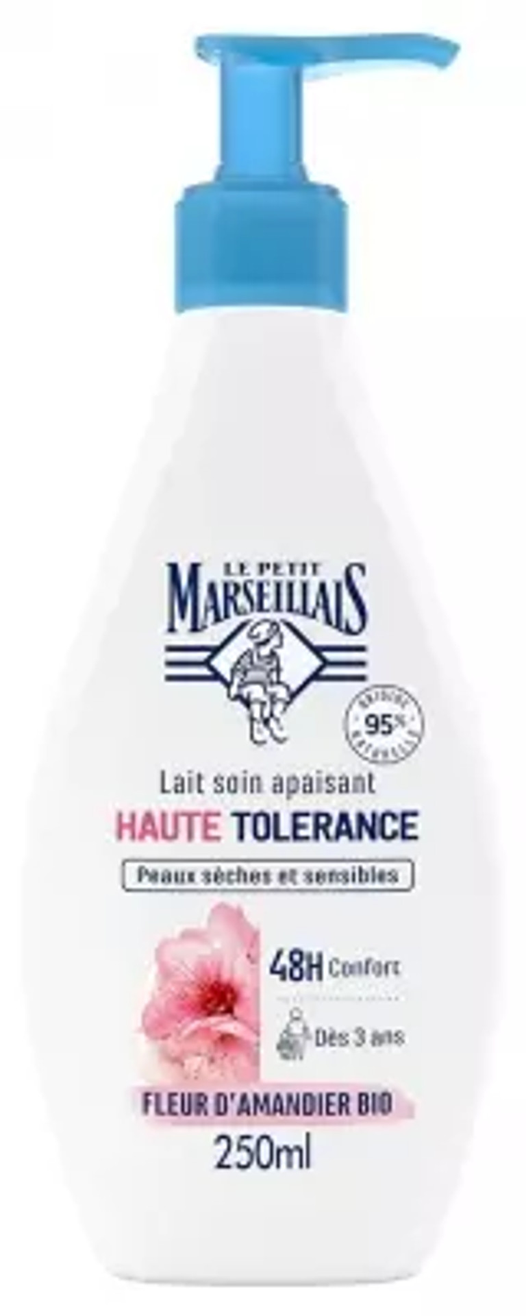 Le Petit Marseillais Lait Soin Apaisant Haute Tolã©Rance Fleur D'Amandier Bio 250 Ml