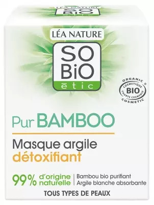 Lã©A Nature So Bio ÃTic Pur Bamboo Organic Detox Clay Mask 50 Ml