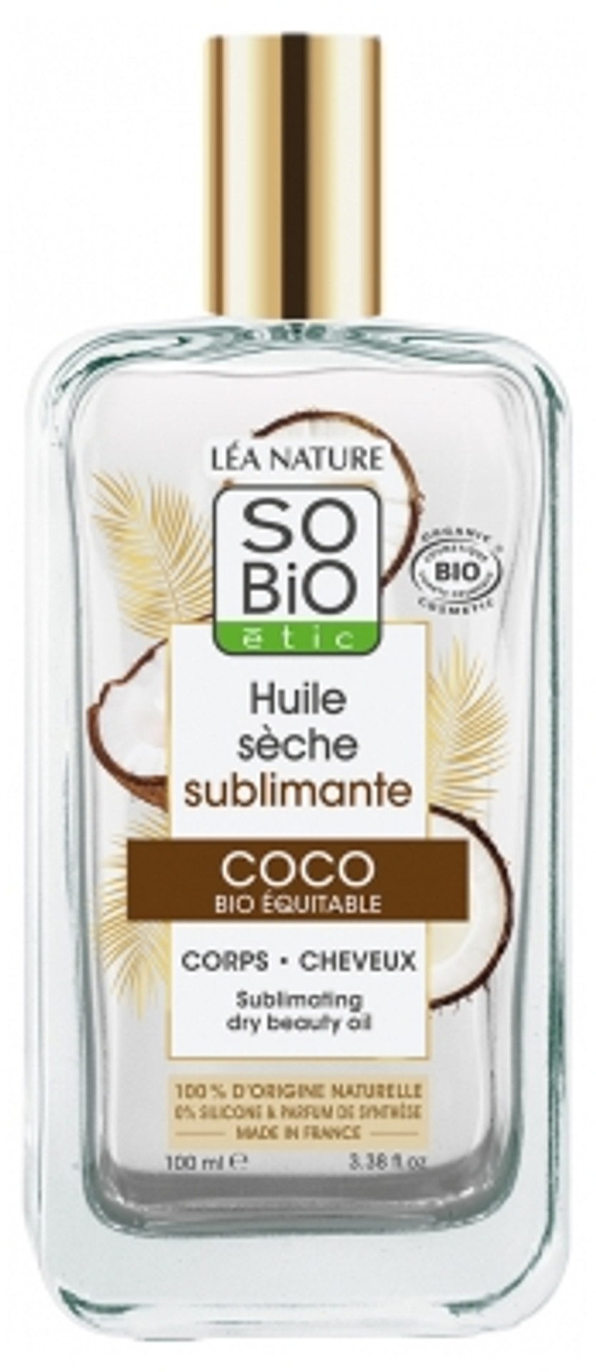 Lã©A Nature So Bio ÃTic Huile Sã¨Che Sublimante Coco Bio 100 Ml