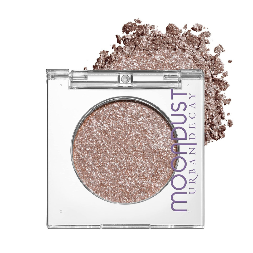Urban Decay 24/7 Moondust Eyeshadow Compact - Long-Lasting Shimmery Eye Makeup And Highlight - Up To 16 Hour Wear - Vegan Formulaspace Cowboy (Champagne Gold Silver Sparkle)