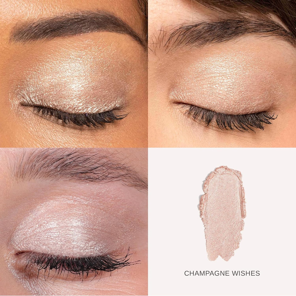 Wander Beauty Wandering Eyes Shadow Stick - Champagne Wishes (Champagne Shimmer) - Smudge & Crease Free Cream Eyeshadow With Tamarind & Jojoba Oil - Illuminate, Line & Define - Ophthalmologist Testedchampagne Wishes (Champagne Shimmer)