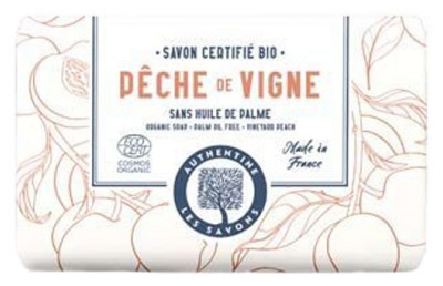 Authentine Solid Soap Certified Organic Vine Peach 100G
