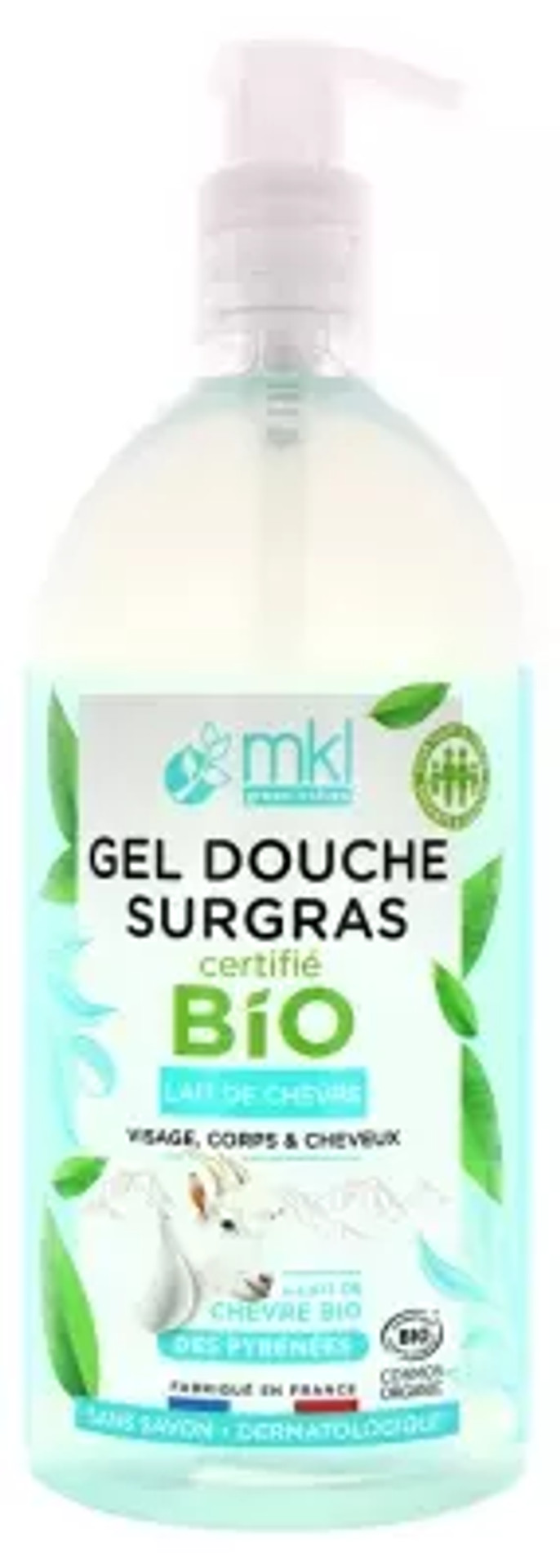 Mkl Green Nature Goat'S Milk Surgras Shower Gel Organic 1L