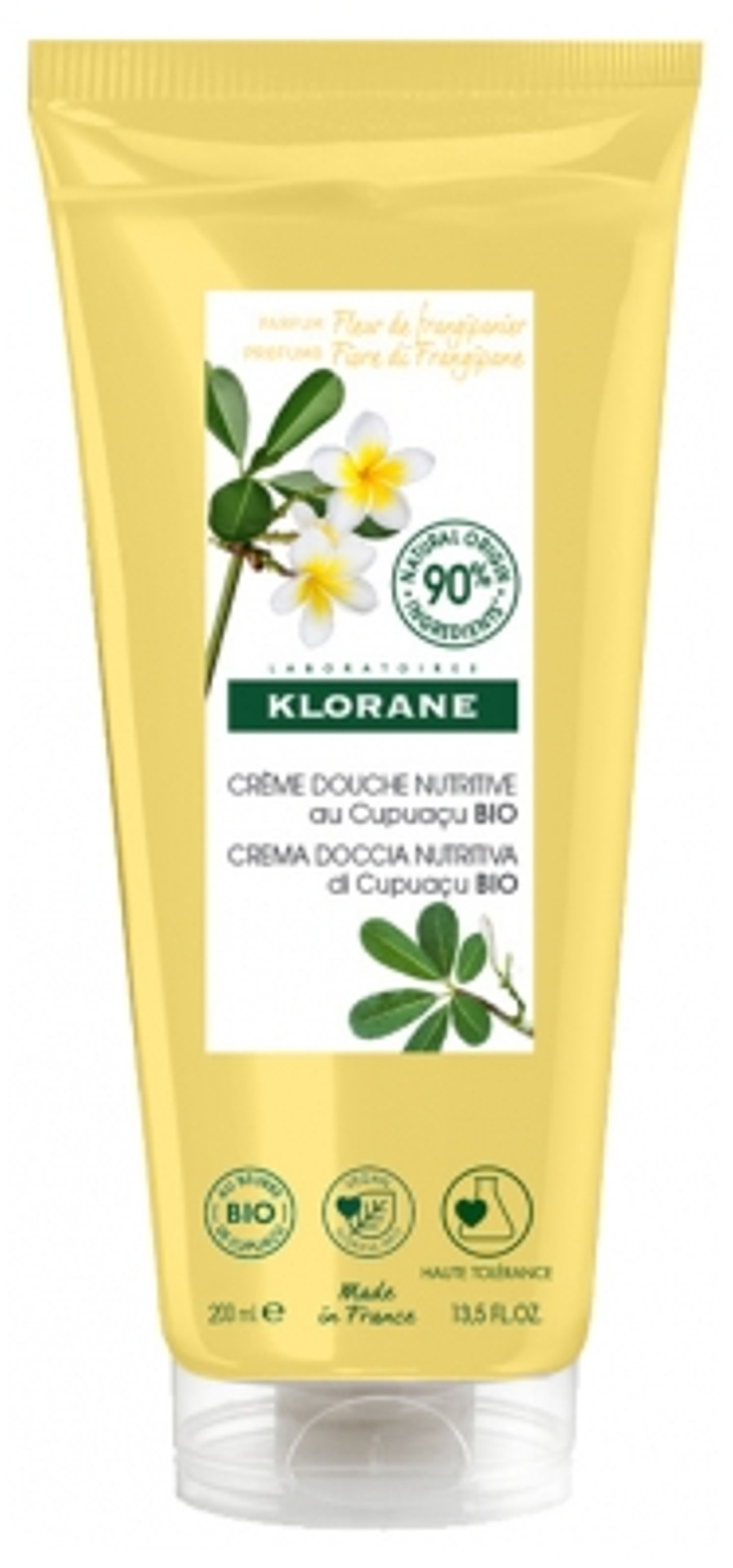 Klorane Nourishing Shower Cream With Organic Cupuaã§U Frangipani Flower 200Ml