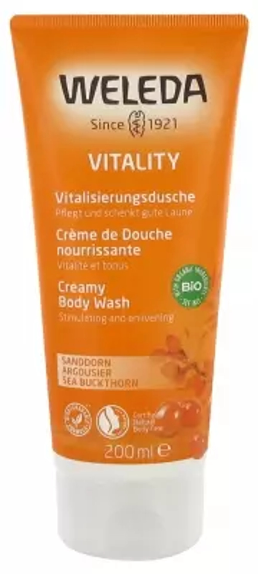 Weleda Sea Buckthorn Creamy Body Wash 200Ml