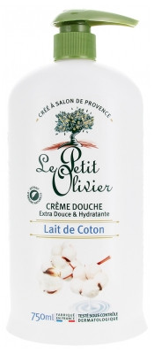 Le Petit Olivier Crã¨Me Douche Extra Douce & Hydratante Lait De Coton 750 Ml