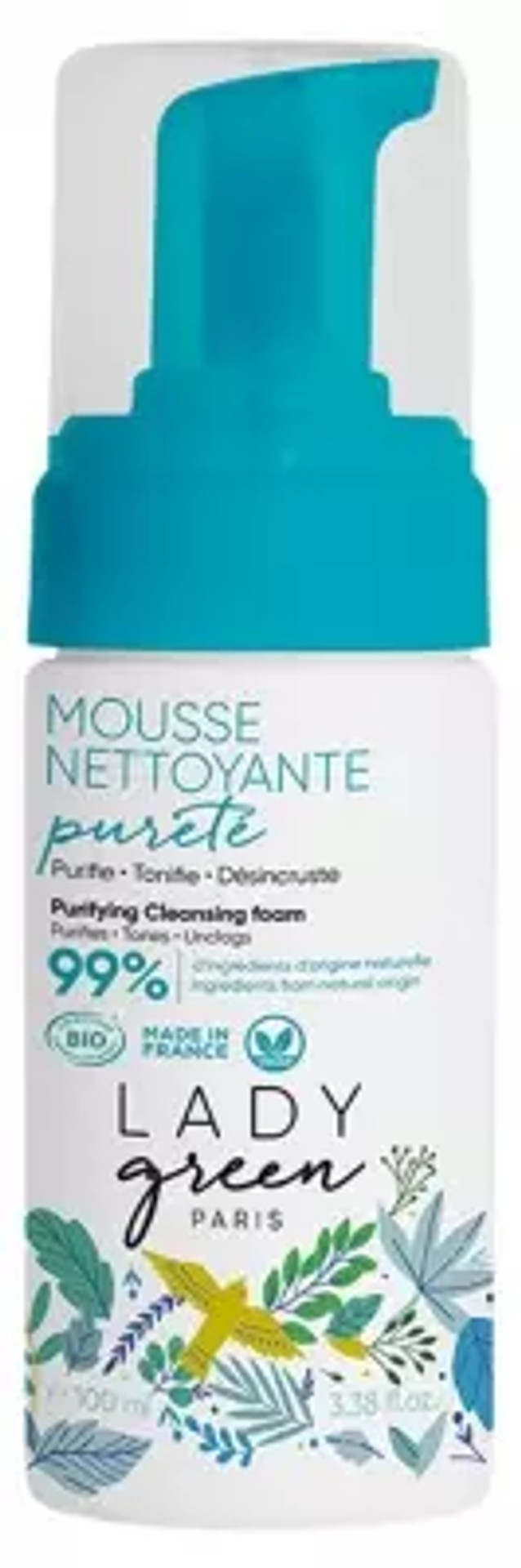 Lady Green Purifying Cleansing Foam Organic 100Ml