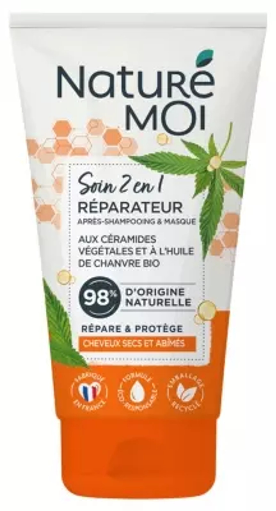 Naturã© Moi 2 In 1 Repairing Conditioner And Mask With Hemp Oil 150 Ml