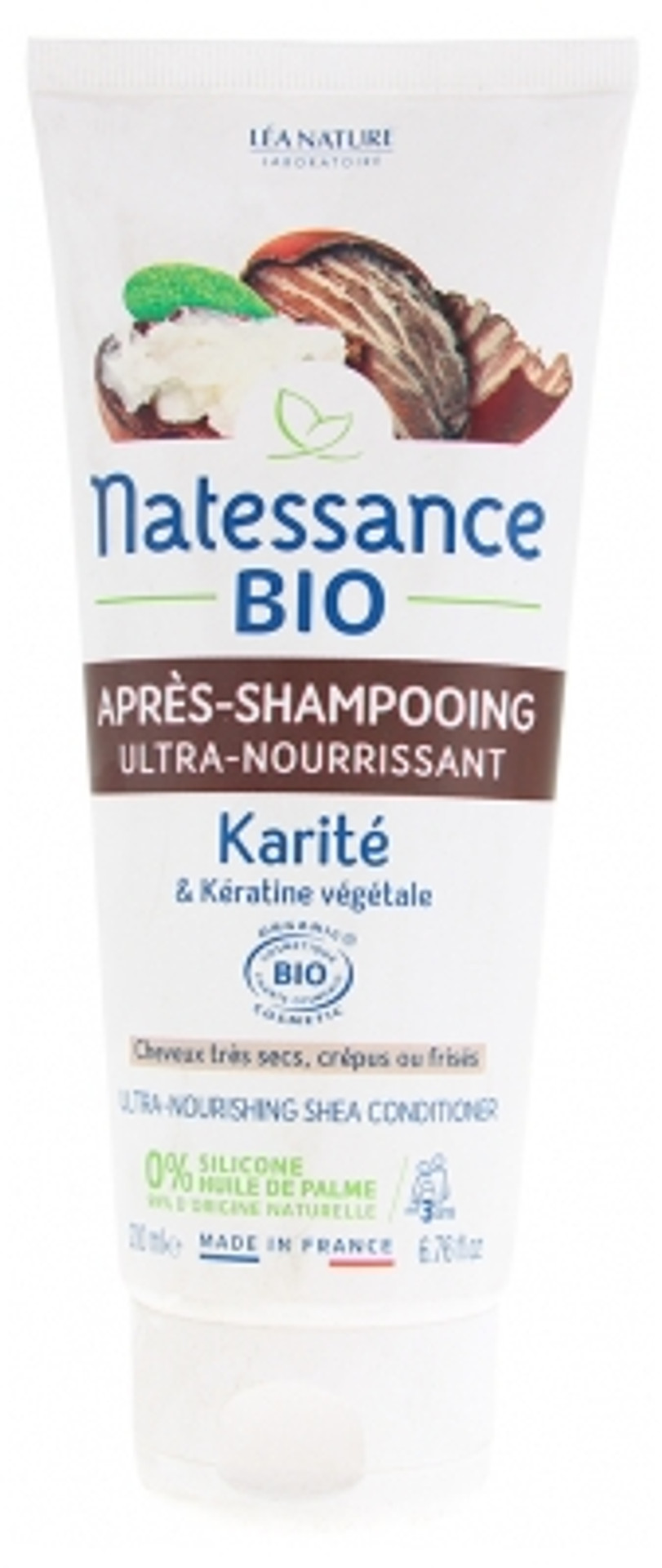 Natessance Organic Ultra-Nourishing Shea And Vegetable Keratin Conditioner 200Ml Natessance Organic Ultra-Nourishing Shea And Vegetable Keratin Conditioner 200Ml