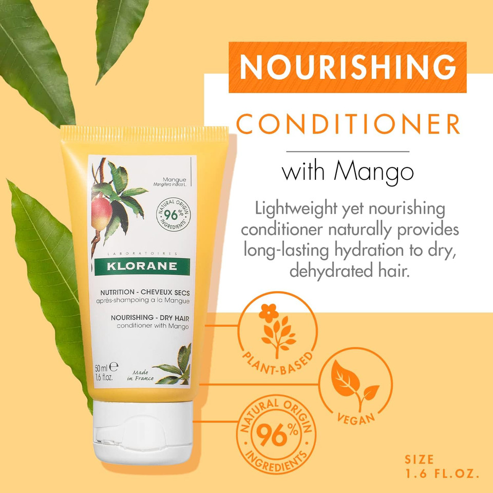 Klorane Nourishing - Dry Hair Conditioner with Mango 50ml