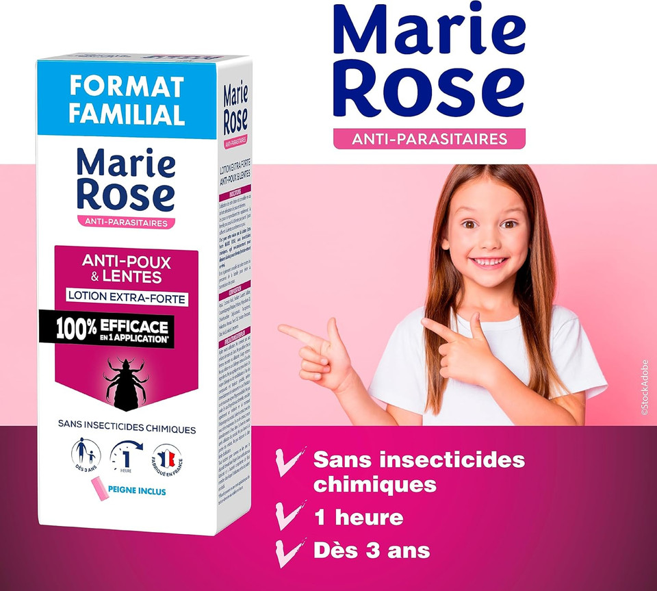 Marie Rose Extra Strong Lice and Nits Lotion 200ml