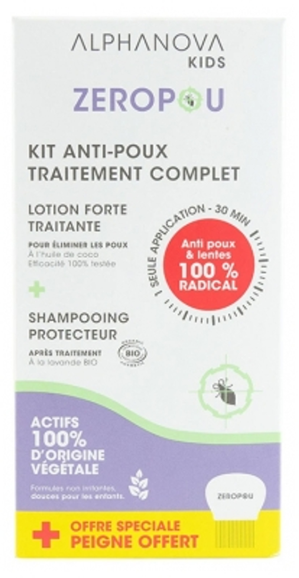 Alphanova Kids Zã©Ropou Anti-Lice Kit Complete Treatment