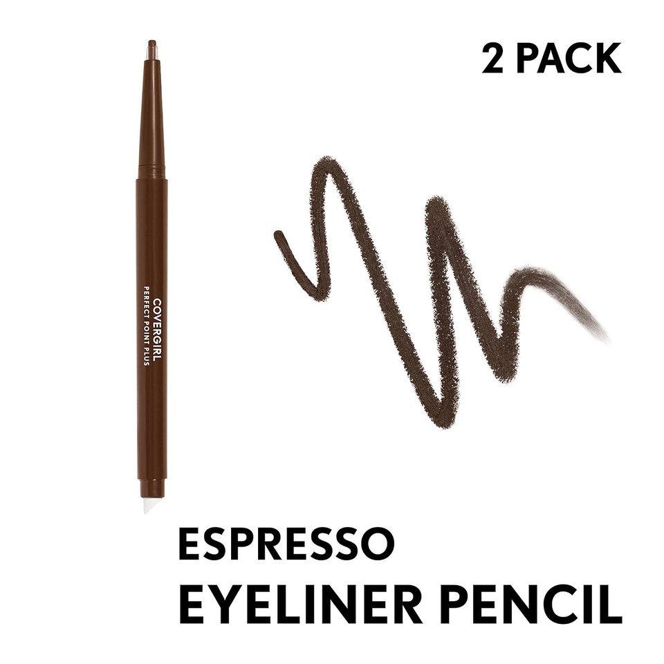 Covergirl Perfect Point Plus Eyeliner Pencil Espresso, 0.008 Ounce (Pack Of 2)210 - Espresso