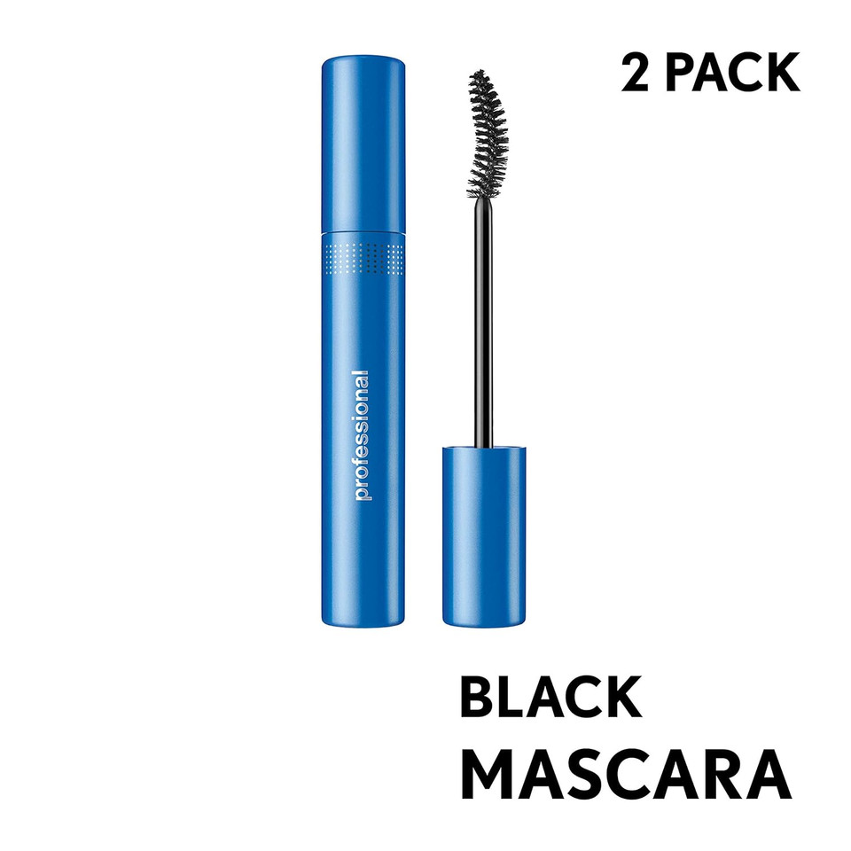 Covergirl Professional All-In-One Curved Brush Mascara, Black, 2 Countblack