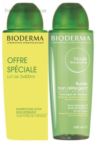 Bioderma Nodã© Non Detergent Fluid Shampoo 2 X 400Ml