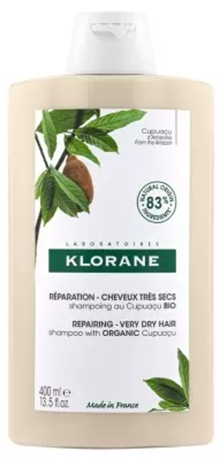 Klorane Repairing Very Dry Hair Shampoo With Cupuaã§U Organic 400Ml