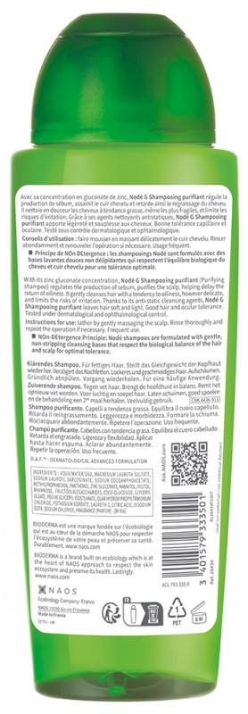 Bioderma Nodã© G Purifying Shampoo 400Ml