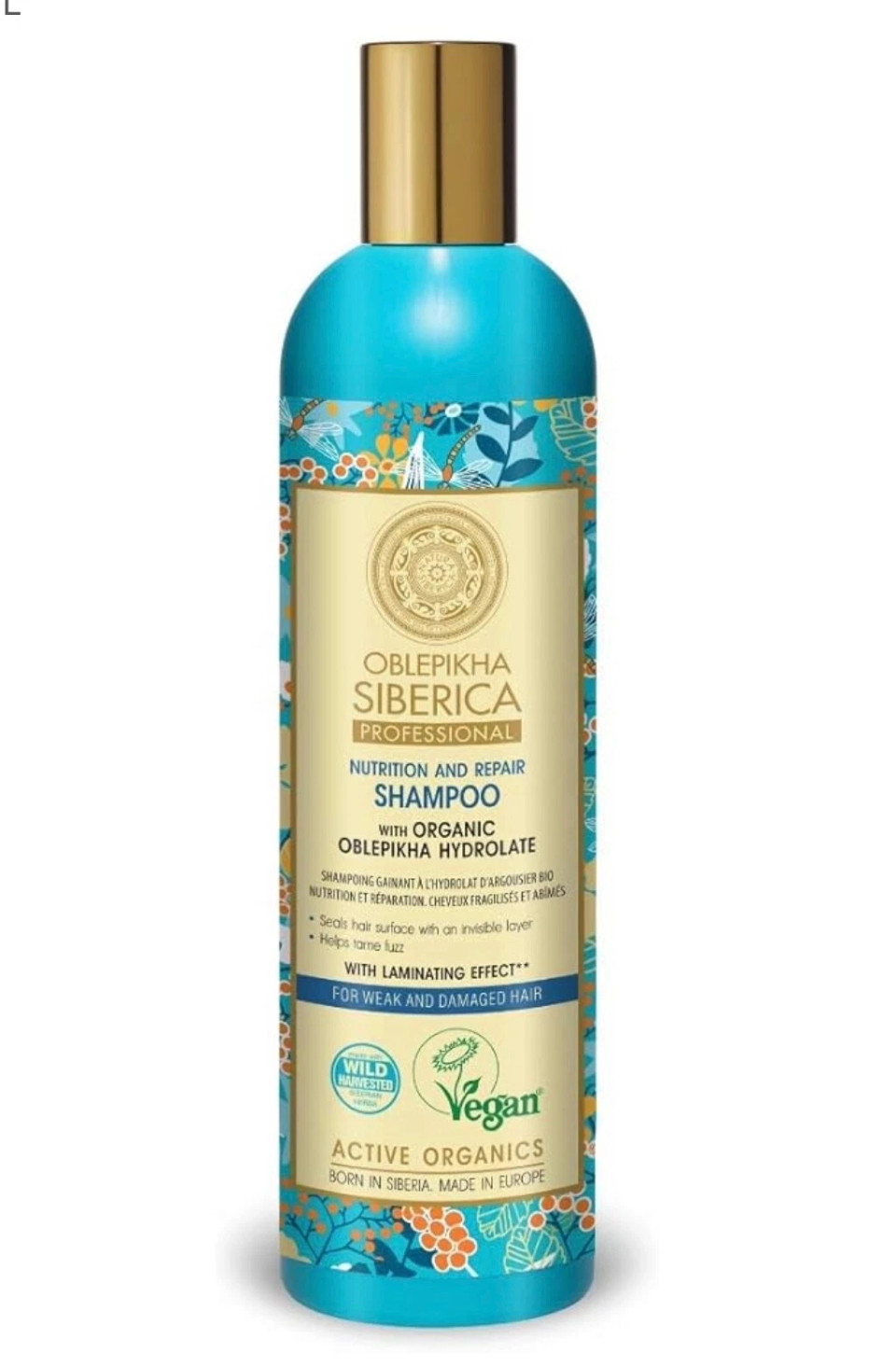 Natura Siberica Oblepikha Maximum Volume Shampoo With Organic Oblepikha Hydrolate 400Ml