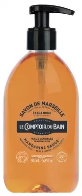 Le Comptoir Du Bain Mandarin-Sage Marseille Traditional Soap 500Ml