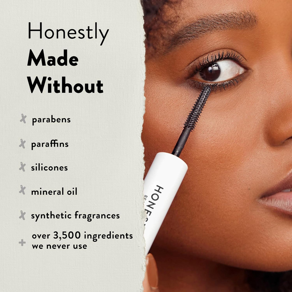 Honest Beauty 2-In-1 Extreme Length Clean Mascara + Lash Primer | Lengthening + Volumizing | Ewg Verified, Vegan + Cruelty Free | Black, .27 Fl Oz