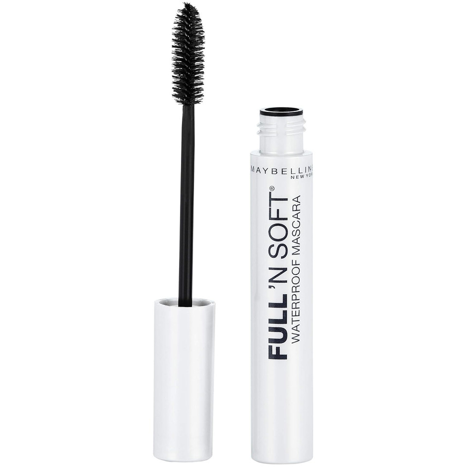 Maybelline Full 'N Soft Waterproof Mascara, Very Black, 1 Countwaterproof Very Black1 Count (Pack Of 1)